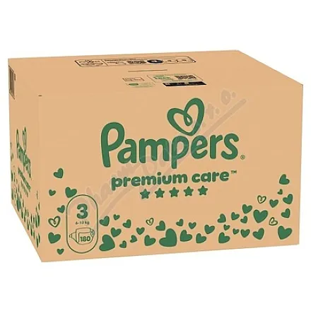 Pampers Premium Care 3 plenky 6-10kg 180ks