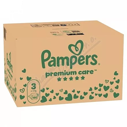 Pampers Premium Care 3 plenky 6-10kg 180ks