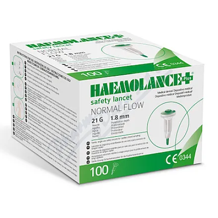 HAEMOLANCE Plus lancety dospělí 21G zelené 100ks