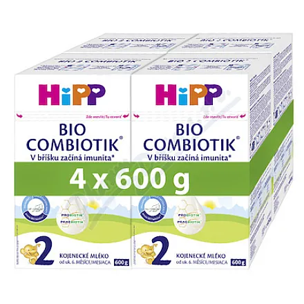 HiPP 2 Combiotik – mleko dla niemowląt BIO 4 x 600 g