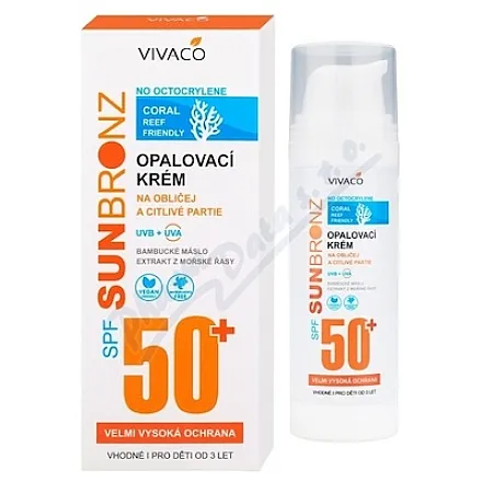 VIVACO SUN BRONZ opal.krém na obličej SPF50+ 50ml