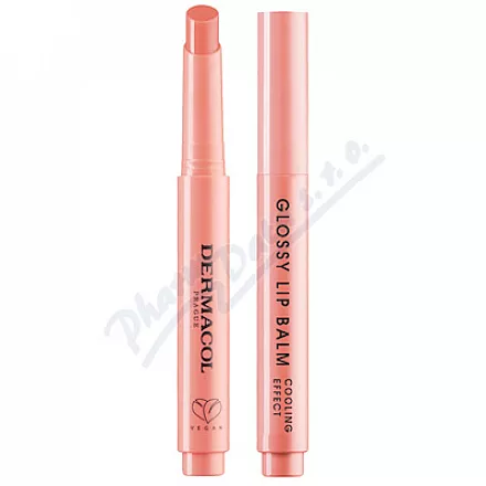 Dermacol Glossy Lip Balm Cool.Effect Peach 03 1.8g