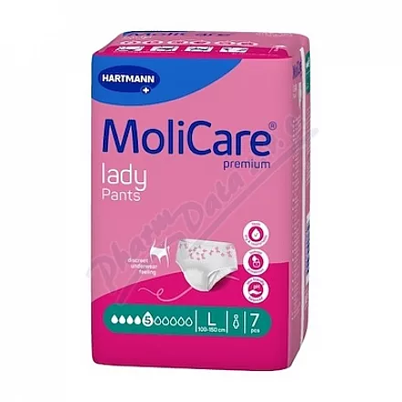 KALHOTKY NAVLÉKACÍ MOLICARE LADY PANTS 5 KAPEK L