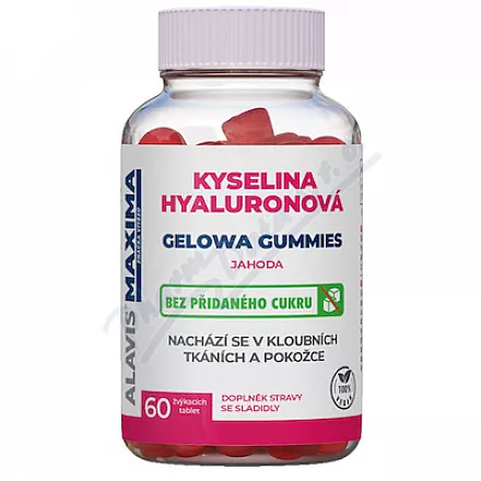 ALAVIS MAXIMA Kys.Hyal Gel.Gummies jahoda tbl.60