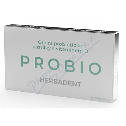 HERBADENT PROBIO Pasta probiotyczna do jamy ustnej z witaminą D, 20 szt.