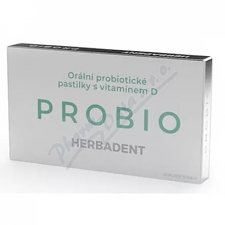 HERBADENT PROBIO Orální probiot.past.s vit.D 20ks