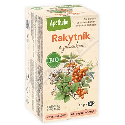 Apotheke BIO Rakytník s pohankou čaj 20x1.5g