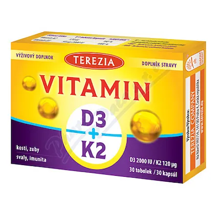 TEREZIA Vitamin D3+K2 tob.30