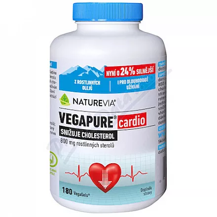 NatureVia Vegapure cardio 800 mg, 180 kapsułek