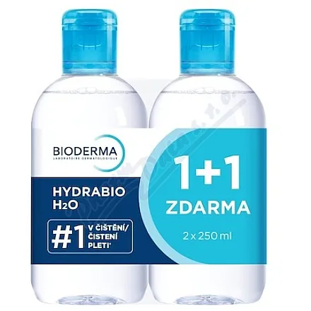 BIODERMA Hydrabio H2O 2x250ml 1+1 Festival