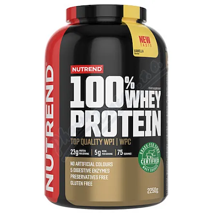 NUTREND 100% Whey Protein Vanilla 2250g