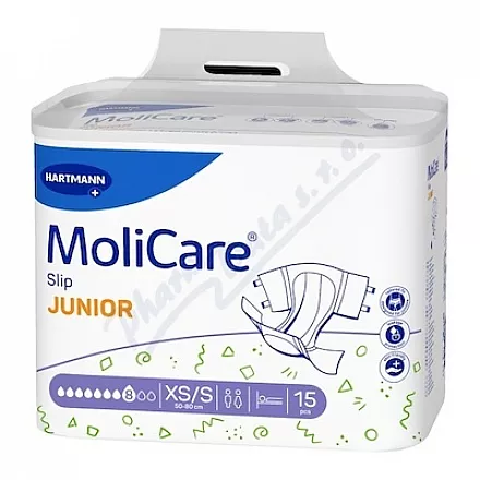 KALHOTKY ZALEPOVACÍ MOLICARE SLIP JUNIOR 8 KAP XS/S