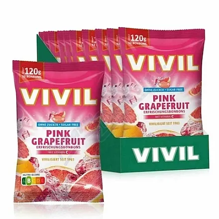 Vivil  Růžový grep+vitamin C bez cukru 120g