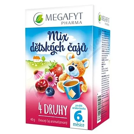 Megafyt – zestaw herbat dla dzieci, 4 rodzaje, 20 x 2 g