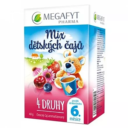 Megafyt Mix dětských čajů 4 druhy 20x2g