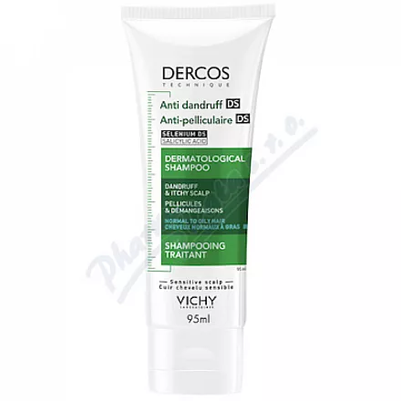 VICHY DERCOS Šampon proti lupům mastné vlasy 95ml