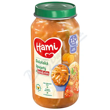 Hami Spaghetti bolońskie z wołowiną 250 g 12 m+