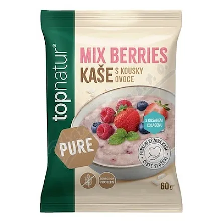 Topnatur Pure rýžová kaše mix berries 60g
