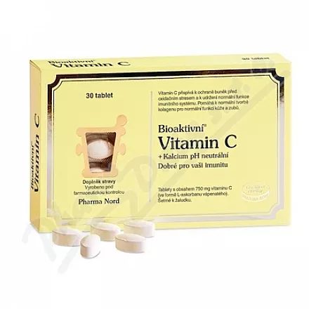 Pharma Nord Bioaktivní Vit.C+Kalc.pH neut.tbl.30