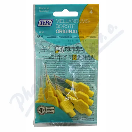 TePe szczoteczki międzyzębowe żółte 0,7mm 8szt woreczek EXTRA SOFT