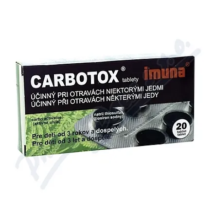 Carbotox 320 mg/25 mg, tabletki niepowlekane, 20 szt.