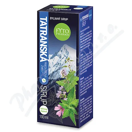 Tatra mieszanka na oskrzela Syrop ziołowy 100ml Phytophar.