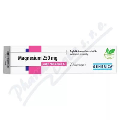 Magnesium 250 mg + C Generica tbl. eff. 20