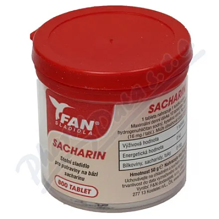 Słodzik dla kibiców Sacharyna 50g/800 tabletek