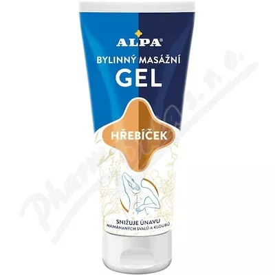 Alpa bylinný masážní gel hřebíček 100ml