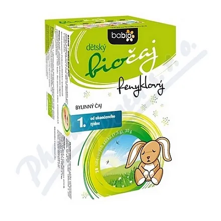 BABIO dětský biočaj fenyklový 20x1.5g 1t+