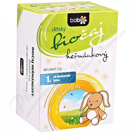 BABIO dětský biočaj heřmánkový 20x1.5g 1t+