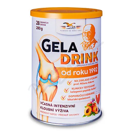 Geladrink nápoj broskev 280g