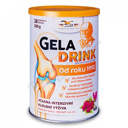 Geladrink nápoj malina 280g