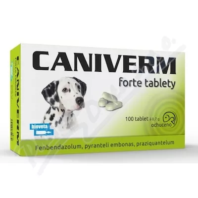 Caniverm forte tbl.100x0.7g a.u.v. - Veterinární přípravky a potřeby pro vaše mazlíčky.