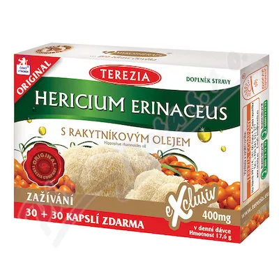 Hericium erinaceus s rakyt.olejem cps.30+30 ZDARMA