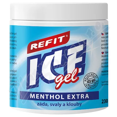Masážní a osvěž.Refit Ice gel 220ml s mentholem