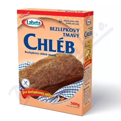 Bezlepkový chléb tmavý 500g Labeta
