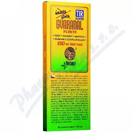 HEMANN Gvaranal forte tbl.20 á 1100mg