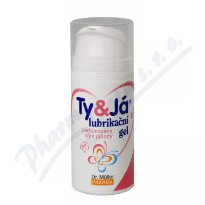 Lubrik.gel Ty&Já parf.vůní jahody 100ml Dr.Müller