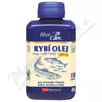 VitaHarmony Rybí olej Omega 3 1000mg XXL tob.150