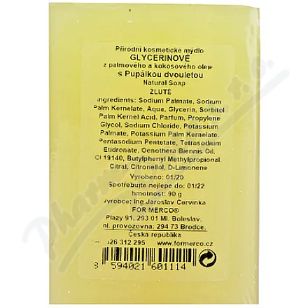 MERCO Glycerinové mýdlo s pupalkou 90g