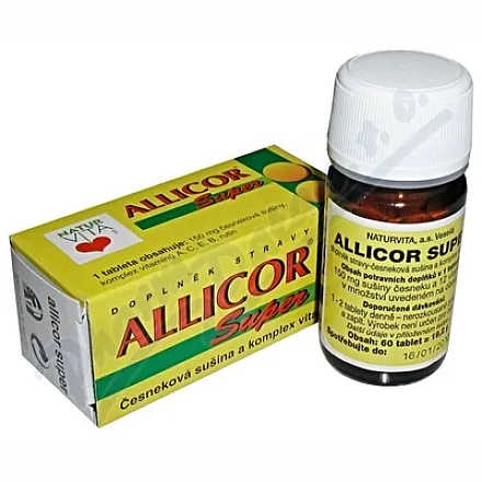 NATURVITA Allicor Super czosnek+witamina.tbl.60