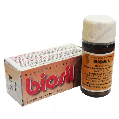 Biosil vitamin H(biotin)+křemík tbl.60