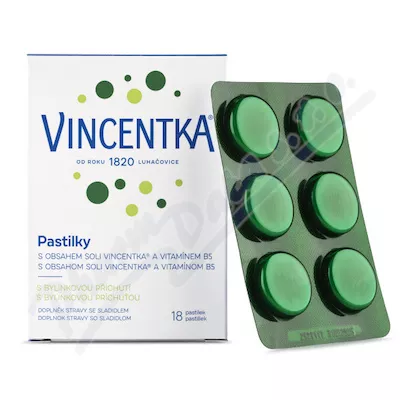 Vincentka pastilky bylinné 18ks