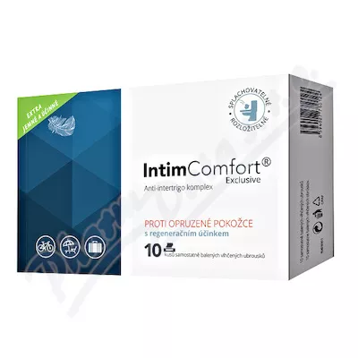 Intim comfort 10 šátečků na opruzeniny - intimní hygiena, ubrousky,intimní vlhčené ubrousky,ubrousky na intimní hygienu,