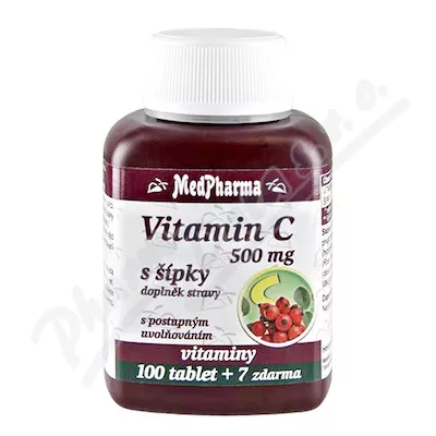 MedPharma Vitamin C 500mg s šípky prod.úč.tbl.107