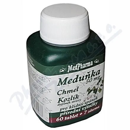 MedPharma Meduňka+chmel+kozlík tbl.67