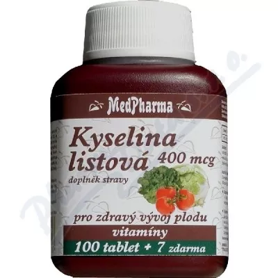 MedPharma Kyselina listová 400mcg tbl.107