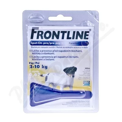 Frontline Spot On Dog S 1x1 pipeta 0.67ml - Veterinární přípravky a potřeby pro vaše mazlíčky.