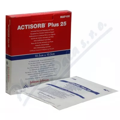 ACTISORB PLUS 25 KRYTÍ S AKTIVNÍM UHLÍM A STŘÍBREM